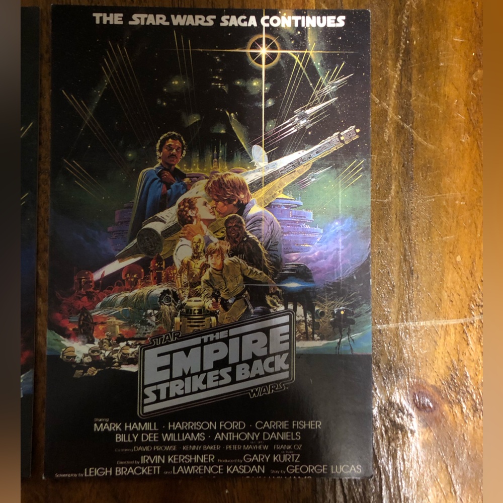 Empire Strikes Back Postcard- Movie Poster Graphic